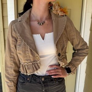 Cropped Brown Blazer!
